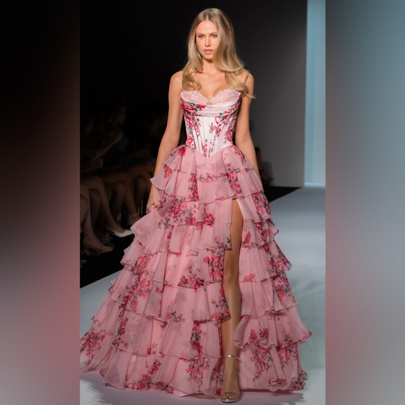 Pink Sherri Hill 57249 - Picture 7 of 7